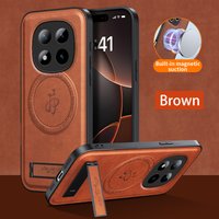 Leather Stand Case for POCO M8 Pro M8 Magnetic Holder Cover Mag-safe Protector Soft Shell Full Camera Protector Phone Fundas
