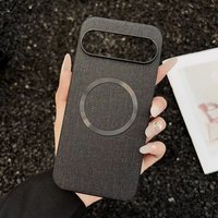 Luxury Fabric Cloth for Magsafe Case for Google Pixel 10 9 8 7 6 Pro XL 8A 7A 6A Magnetic Slim Shockproof Cover for Pixel10 9Pro