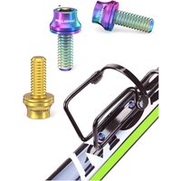 AliExpress NONE Risk M5x12mm Bike Water Bottle Cage Fixing Bolts Titanium Alloy MTB Road Bicycle Bottle Holder Screws Air Pump Fixed Bolts