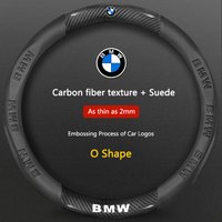 Carbon fiber Leather Car Steering Wheel Cover Accessories For BMW M X1 X2 X3 X4 X5 X7 E36 E39 E46 E60 E70 E87 E90 Keychain