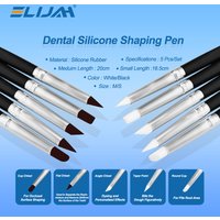 5Pcs Dental Resin Brush Pens Silicone Nails Art Brushes Dentistry Composite Cement Porcelain Teeth Tool Dentistry Material