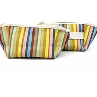 Small Storage Bags, Canvas Bags, Zippered Makeup Bags, Hand-Held Cloth Bags