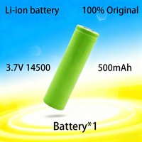 🌔100% original high-quality 14500 lithium battery, high-power 3.7V rechargeable battery, multifunctional and durable 500mAh
