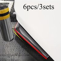 6pcs/3sets Universal Car Rear Bumper Lip Diffuser Splitter Spoiler Scratch Protector, Rear Corner Rear Spoiler Modification