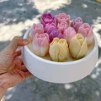 Tulip candle silicone mold Aromatic candle Epoxy resin Plaster mold Candle Making mold