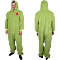 2026 Adult Kids Lounge Green Furry Monster Family Party Costumes Parent-Child Suit Pajamas Grinch Costume Onesies Lounge Clothes