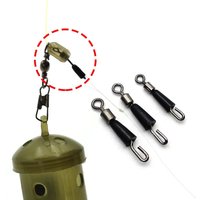 20/30/50/100pcs Fishing Tackle Feeder Swivels Quick Change Snaps Carp Fishing Accessories Essential Method Tackle Box