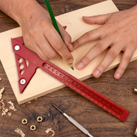 All-in-One Center Finding Ruler – Precision Center Finder Tool with Parallel Marking Holes, for Beams, Pipes, Square Timber