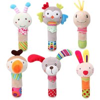 Baby Rattles Toys 0-24 Months Mobile Hanging Bed Stroller Toddler Grab Ability Training Plush Toys for Newborn Boys Girls Gifts