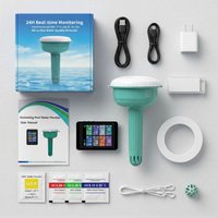 Testeur de qualité de l'eau intelligent WiFi flottant 8-en-1 : pH, chlore, EC, TDS, sel, densité, ORP, température pour piscine et spa