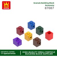 Wange 230Pcs/Lot 87087 1x 1 with Stud on Side Building Blocks MOC Accessories Compatible with Brick Children Toys Gift Box