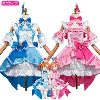 Love Live Sunshine Aqours Kousaka Honoka Chika Lolita Cosplay Costume Dress Women Idol Stage Performance Halloween Party Outfit