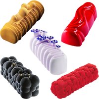 Food Grade Kitchen Bakeware Christmas Long Strip Mousse Cake Moulds Silicone Cake Molds French Mousse Mould Party Pastry Tray