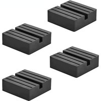 Car Lift Jack Stand Rubber Pads Square Universal Slotted Frame Rail Floor Jack Guard Adapter Pad Automobiles Vehicle Repair Kit