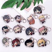 1/13Pcs Anime Characters Attack on Titan Acrylic Keychain Accessories Cute Bag Charm Backpack Pendant Keyring Gifts For Friends