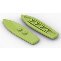 10PCS SURF BOARD W. KNOB Compatible 17947 Handheld Accessories Self-Locking Bricks Building Blocks Toys Accessories