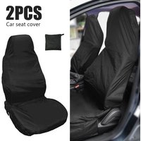 Housses de siège de voiture imperméables universelles, protection de coussin respirant, anti-salissure, anti-poussière, cargaison de nervure, 2 pièces
