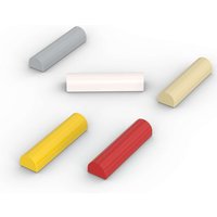 MOC 10PCS Curved 79756 1x4x2/3 Slope Building Blocks House Castle Bricks Parts Educational Assemble Toy Children Birthday Gifts