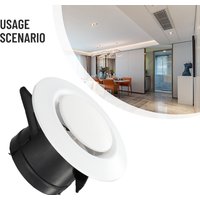 1PC 75/100/125/200mm ABS Ceiling Air Vent Grille Cover Ventilation Exhaust Grille Cover Waterproof Outlet Heating Cooling Vents