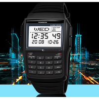 Computer Style Men's Top Luxury Digital Sports Watch Multifunction Calculator Watch LED Electronic Watch