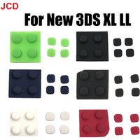 JCD For New 3DS XL Console Front Back Screw Rubber Feet Cover Upper LCD Screen Screws Cover Rubber replacement For New 3DS LL