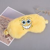 SpongeBob SquarePants Sleeping Eye Mask Cartoon Anime Cute Sleep Masks Travel Home Couple Eyes Relax Mask Eyeshade Party Gifts