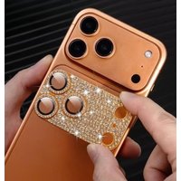 Full Diamond Camera Protection For iPhone 17 16 15 14 13 Pro Max Air Plus Lens Cover Glitter Protector Camara Scratch-resistant