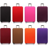 Solid Color Thickened Wear-resistant Elastic Case Cover Luggage Protection Pull Rod Travel Box Package Large Capacity Dust Cover