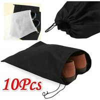 Practical New 10 Pcs Household Shoe Dust Cover Non-woven Fabric Dust Proof Drawstring Storage Bag Household Daily Necessities
