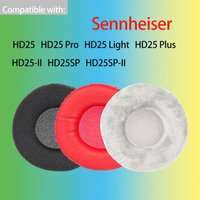 Earpads for Sennheiser HD25 Pro Light Plus Headphones Replacement HD25-II HD25SP HD25SP-II Ear Cushions Breathable Mesh Leather