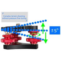 LP-64 Tripod Leveler with Bubble Level 15Kg Load for Cameras Aerial Photography