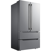 Counter-Depth Built-In French Door Refrigerator, 2025 22.5 Cubic Feet with Twin Cooling, LED Lighting Fingerprint Resistant