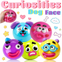 Hot NEW Smushers Squishy, Curiosities Dog Face Swap Squishy Toy, Soft Moldable Cute Slow Rise Squeeze Toy, Relaxing Sensory