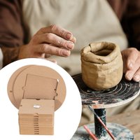 Bats System for Potters Wheel Smoothing Pottery Trimming Mud Tool Removable Absorbent Turntable Pad for Potters Throwing Pottery