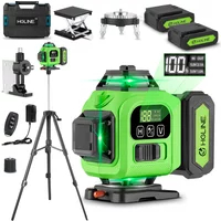 HGLINE 16 Lines Laser Level APP Remote Control Horizontal Vertical Levels Machine Power Display Laser Leveling With 100cm Tripod