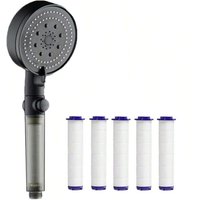 Durable Shower Head with Filter Handheld Adjustable 5 Speed Water Outlet Showerhead High Pressure Flow Bathroom Accessories