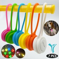 AliExpress NONE 7pcs Silicone Backpack Mini Bicycle Light For Night Riding Easily Bicycle Warning Light Rear LED Taillight For Cycling Safety