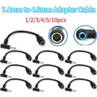 Connector Converter 7.4mm to 4.5mm Adapter Cable for HP Dell Smart Blue Tip for HP Adapter Replacement Connector Cable 1-10pcs