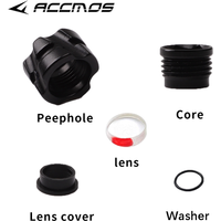 37/45 Degree Archery Peephole Peep Sight Diameter 5.9mm Enlarged Clarifier Lens 4x/6x/8x for Hunting Shooting Target Accessories