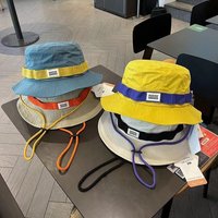 1pc Color Block Quick Dry Cargo Bucket Hat Sun Cap for Women Spring Summer Hiking Fishing Travel Daily Outdoor Headwear