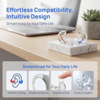 Silicone Earmold With Tube Connector Universal For Men Women BTE Hearing Aid ProfessionalEar Mold Making Audiology Lab Accessory