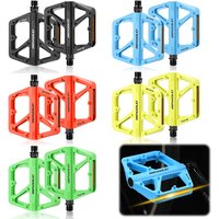 AliExpress VODOOL Double DU Bearing Nylon Bicycle Pedals with Reflector Ultralight Bike Pedals Waterproof Cycling Platform Pedals Bike Accessories