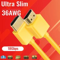 Ultra Slim HDMI Cable 36AWG 4K HDMI 2.0 cable with ethernet HDMI ARC CEC HDMI 2.0 cabl cord for PS5 Xbox series X PS4 pro HDTV