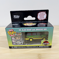 Original Funko Pop! Rides Jurassic Park Dr. Alan Grant with Jurassic SUV Collectible Figure Toy Desktop Decoration Perfect Gift