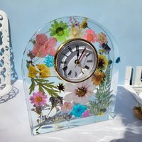 2Pcs (1Pc Clock Mold + 1Pc Clock Movement), DIY Vertical Clock Stand Mold, European-Style Clock Decoration Silicone Mold, Clock Mold Set, Practical Mold Set, Atmosphere Decoration, Creative Birthday