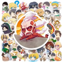 Creative Q Version Attack On Titan Stickers DIY Stickers Scrapbooking Phone Luggage Skateboard Vinyl Waterproof Graffiti Decals