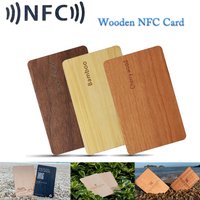 Natural Wooden Card NFC 13.56MHZ RFID 504Bytes 215Ntag Chip Membership Contactless Business DIY Social Recognition Lasercard