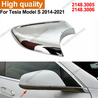 NEW For Tesla Model S 2012-2021 Chrome Rearview Side Door Wing Mirror Shell Bottom Cap Lower Holder Cover 2148.3005 2148.3006