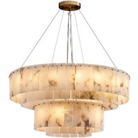 2 Layer Marble Series Top Quality LED Hanging Lamps 2026 Chandelier Lighting Suspension Luminaire Lampen For Living Room