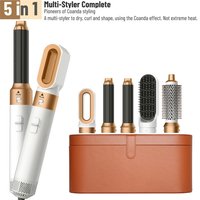 5IN1 Hot Air Brush Wrap Styler Hair Dryer With Electric Curling Iron Hair Curler Dryers Curling Rollers Hair Curler With Dryer6